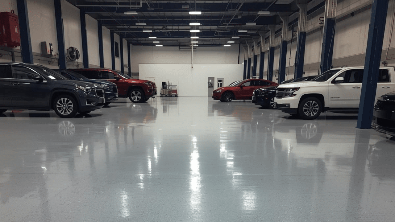 Warehouse and industrial unit flooring illustration