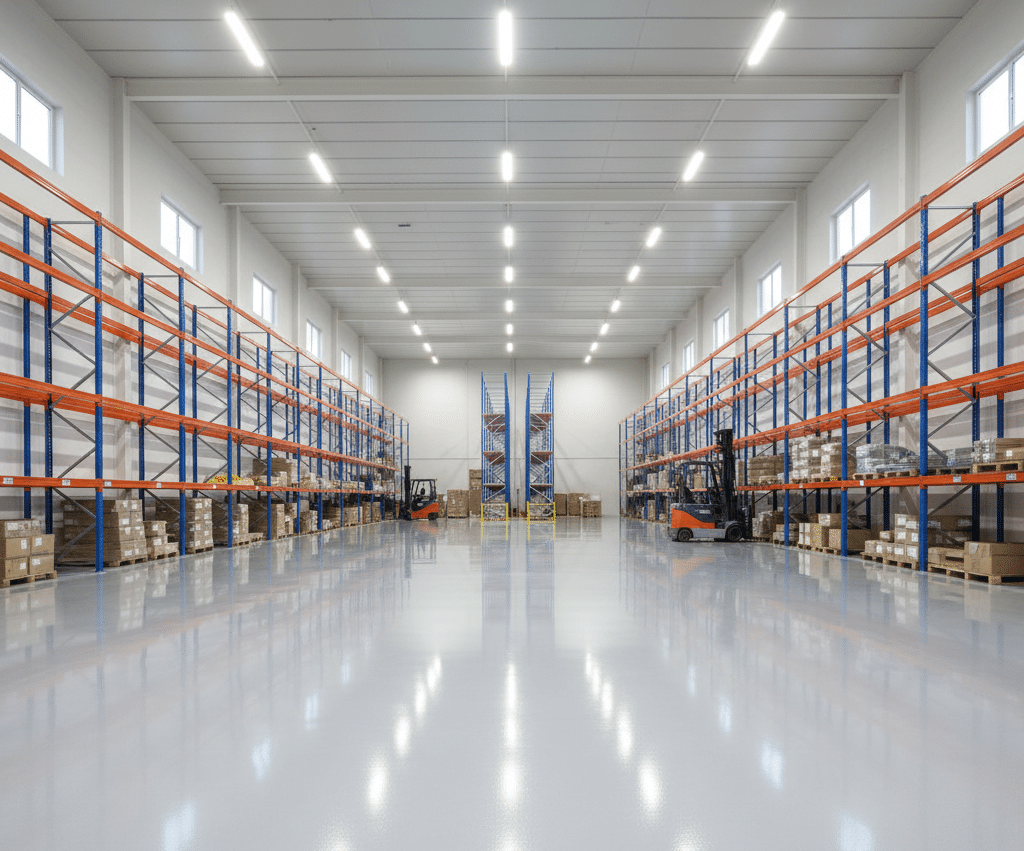 Retail and showroom flooring illustration